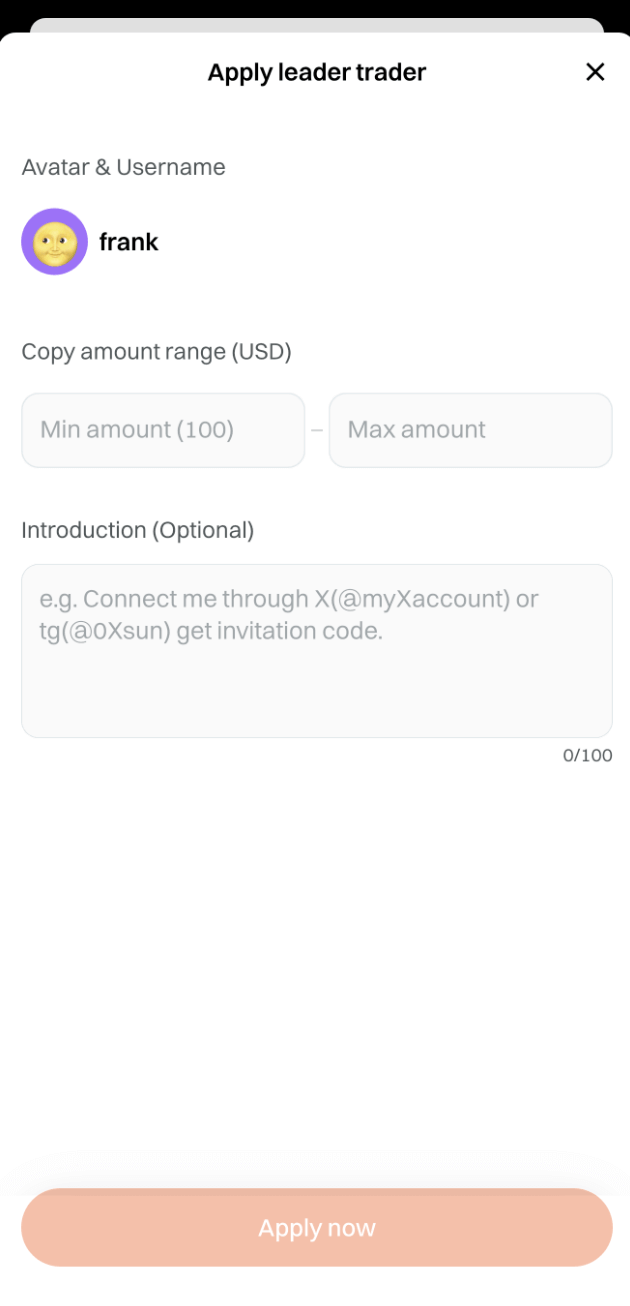 Leader Application Form